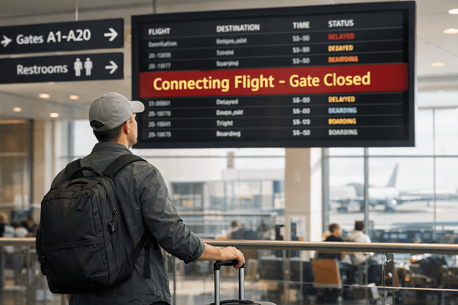 Anschlussflug verpasst – so sicherst du dir Entschädigung und Ersatzkosten