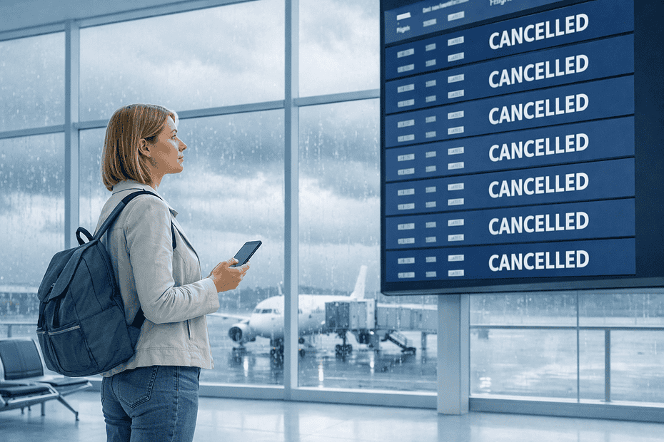 Flug wegen Unwetter annulliert – gibt es trotzdem Geld zurück?