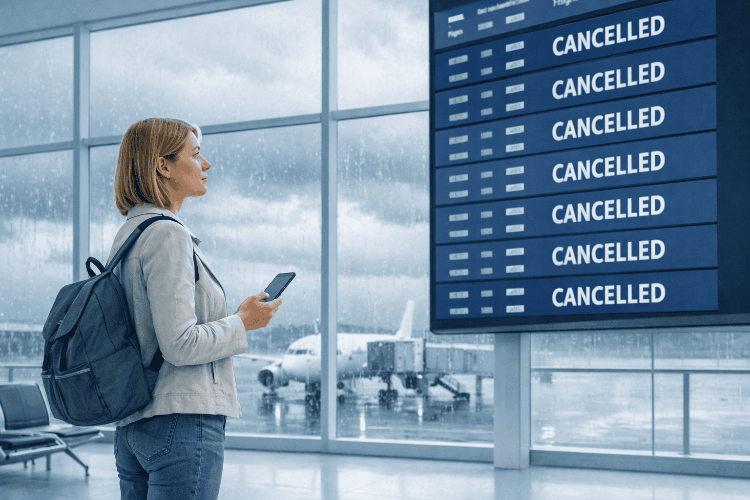 Flug wegen Unwetter annulliert – gibt es trotzdem Geld zurück?