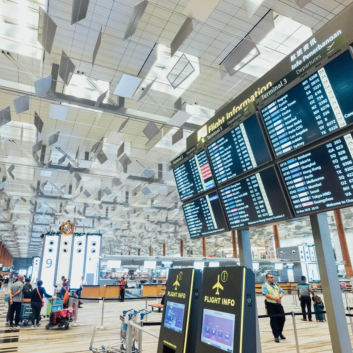 Wie lange vor Abflug am Flughafen sein?