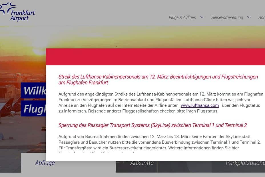 Das Lufthansa Kabinenpersonal streikt: Am Dienstag sind Abflüge von Frankfurt betroffen, am Mittwoch dann die Abflüge von München-das sind Ihre Passagierrechte!